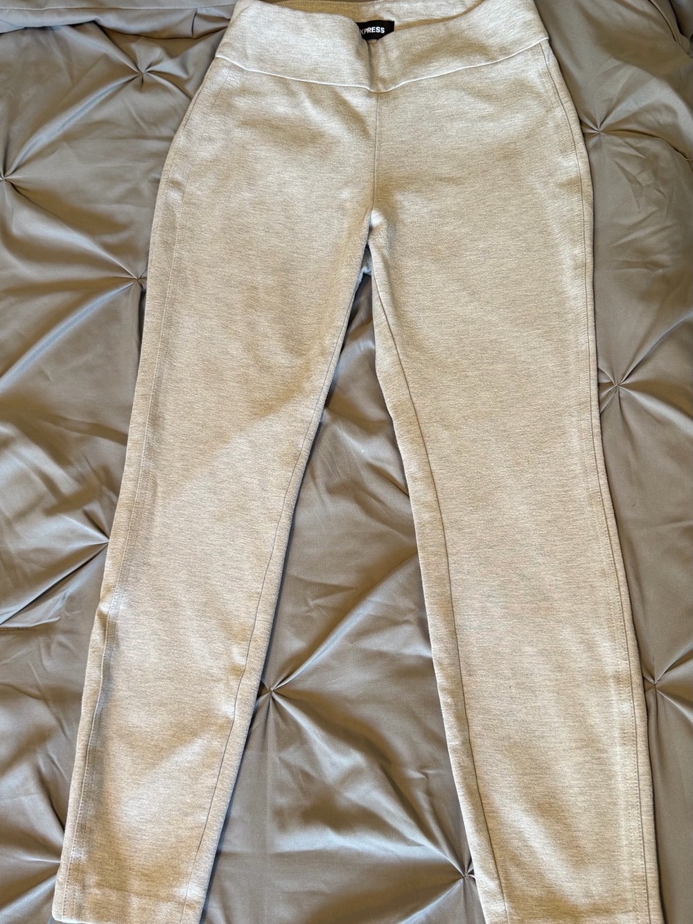 Express Gray Cotton Stretch Leggings Pants Size Small